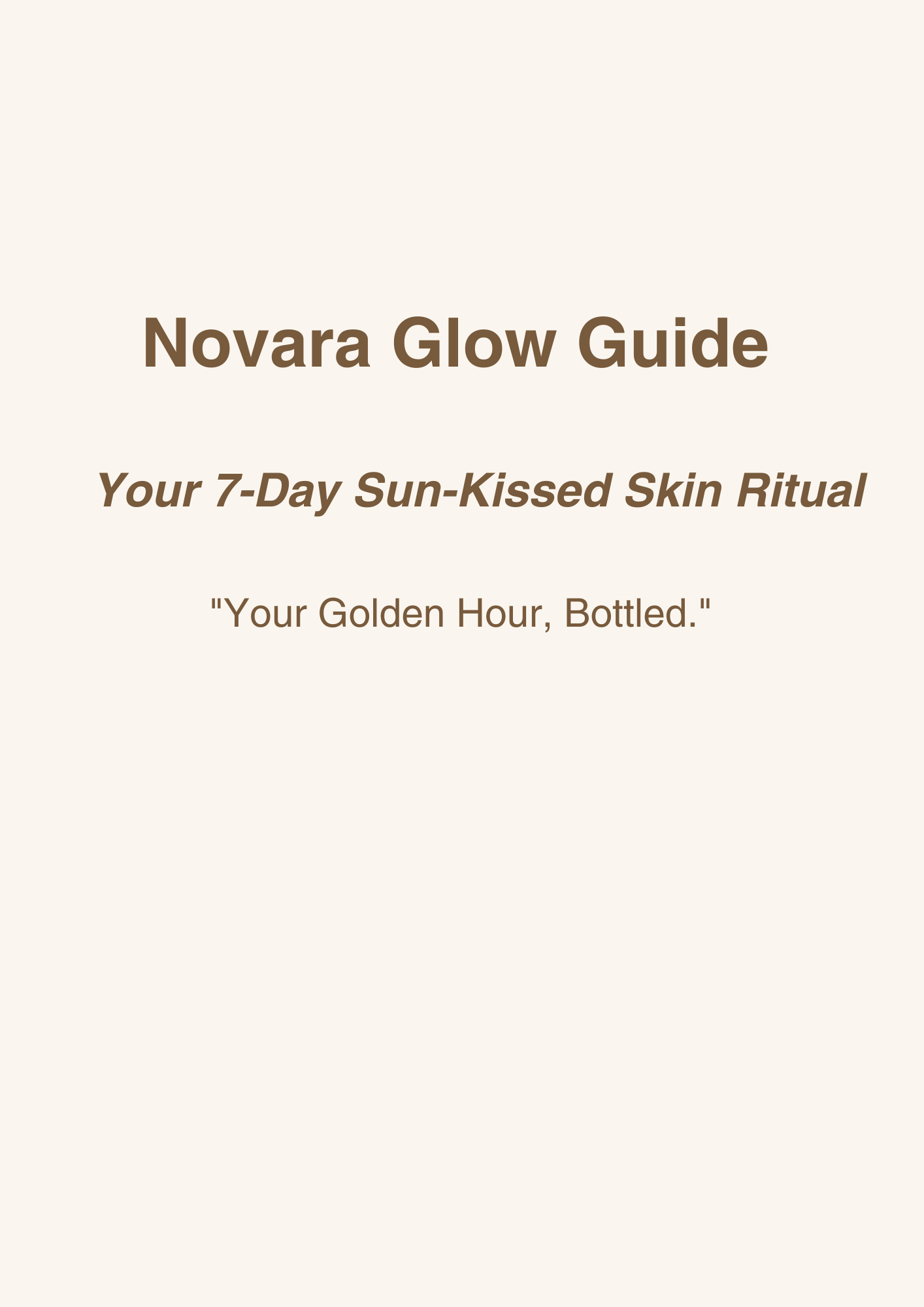Novara Glow Guide