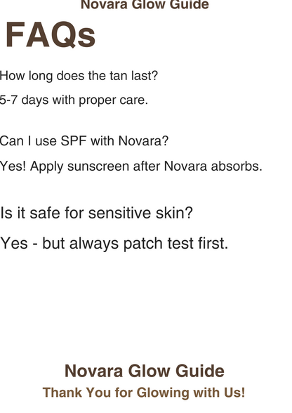 Novara Glow Guide